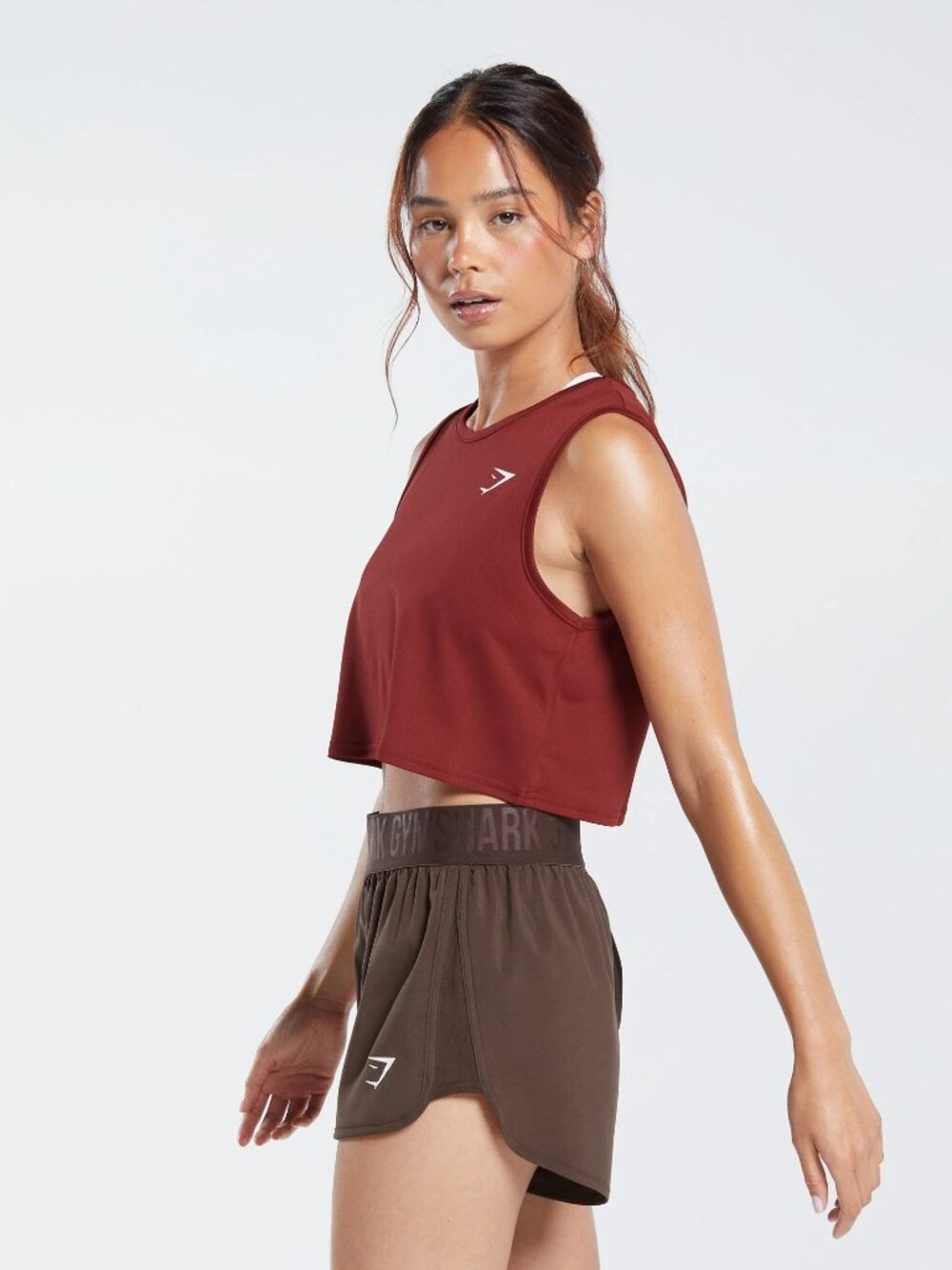 Gymshark Spiced Red Training Cropped Tank, S